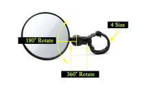 将图片加载到图库查看器，1Pc Bicycle Rearview Handlebar Mirrors Cycling Rear View Bike Silicone Handle Rearview Mirror Bike Mirrors Adjustable Bicycle Cycling Rear View Mirror For Handlebar
