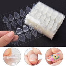 将图片加载到图库查看器，Double Sided False Nail Art Adhesive Tape Glue Sticker Tips Fake Nail Acrylic Manicure Gel Makeup Tool  Self Adhesive Nail Glue Sticker for False Nail Tips Waterproof Breathable Jelly Gel Nail Tape Glue Stickers for False Nails Tips
