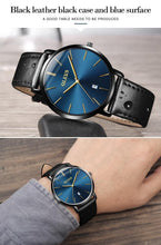 将图片加载到图库查看器，Couple Watches Popular Casual Quartz Women Men Watch Clock Boys Girls Ultra Thin Leather Wristwatch Minimalist Analog Quartz Ultra Thin Watches Leather Strap Fashion Casual Date Watch Waterproof Wrist Watch

