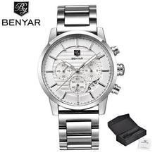 Load image into Gallery viewer, New Luxury Men Watches Chronograph Sports Watches Waterproof Casual Sport Leather Strap Quartz Men's Wrist Watch
