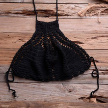 Load image into Gallery viewer, Handmade Vintage Crochet Bikinis Knitted Cotton Swimwear Women's Crochet Swimsuit Two Pieces Bathing Suits Bikini Swimsuit Top Bottom Bandage Modern Women Beachwear For Summer
