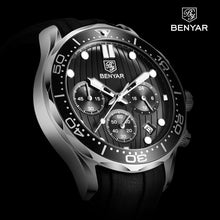 将图片加载到图库查看器，Black Multifunctional Sport Men Watches Luxury Quartz Watches Fashion Chronograph Stylish Elegant Comfortable Watch For Men
