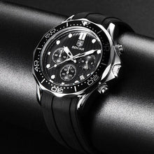 将图片加载到图库查看器，Black Multifunctional Sport Men Watches Luxury Quartz Watches Fashion Chronograph Stylish Elegant Comfortable Watch For Men
