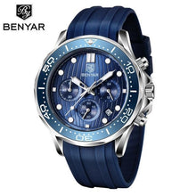 将图片加载到图库查看器，Black Multifunctional Sport Men Watches Luxury Quartz Watches Fashion Chronograph Stylish Elegant Comfortable Watch For Men
