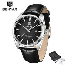Load image into Gallery viewer, Leather Fashion Sport Men's Watches Luxury Military Quartz Analog Waterproof Men Watch
