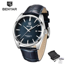 Load image into Gallery viewer, Leather Fashion Sport Men's Watches Luxury Military Quartz Analog Waterproof Men Watch
