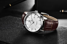 Load image into Gallery viewer, Leather Fashion Sport Men's Watches Luxury Military Quartz Analog Waterproof Men Watch
