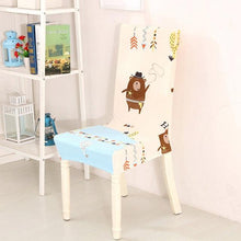 将图片加载到图库查看器，Spandex Dining Chair Cover With Back Elastic Universal Kitchen Living Room Stretch Slipcover Chair Covers Protector Seat Case  Chair Cover Seat Protector Super Fit Slipcover Stretch Removable Washable Soft Spandex Fabric for Home
