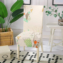 将图片加载到图库查看器，Spandex Dining Chair Cover With Back Elastic Universal Kitchen Living Room Stretch Slipcover Chair Covers Protector Seat Case  Chair Cover Seat Protector Super Fit Slipcover Stretch Removable Washable Soft Spandex Fabric for Home

