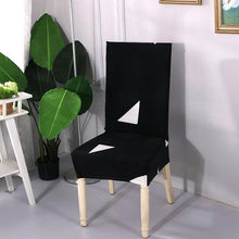 将图片加载到图库查看器，Spandex Dining Chair Cover With Back Elastic Universal Kitchen Living Room Stretch Slipcover Chair Covers Protector Seat Case  Chair Cover Seat Protector Super Fit Slipcover Stretch Removable Washable Soft Spandex Fabric for Home
