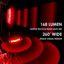 Load image into Gallery viewer, Bike Tail Light Ultra Bright Bike Light USB Rechargeable LED Bicycle Rear Light 5 Light Mode Headlights With Red + Blue Ultra Bright Bike Light USB Rechargeable LED Bicycle Rear Light Waterproof Helmet Light
