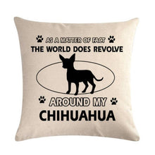 将图片加载到图库查看器，Pet Dog Elegant Design Linen Cotton Throw Pillow Covers Dog Pattern Cotton Throw Pillow Covers Car Sofa Cushion Cover Pillowcases Couch Cushion Cover Home Sofa Bed Decorative Pillows
