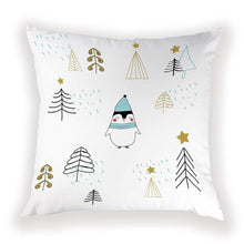将图片加载到图库查看器，New Year Christmas Decorations Pillows Cover Christmas Décor for Home Christmas Tree Snowflake Snowman Reindeer Home Decor Throw Pillow Case Cushion Cover Santa Merry Christmas Gift Xmas 45x45cm
