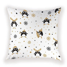 将图片加载到图库查看器，New Year Christmas Decorations Pillows Cover Christmas Décor for Home Christmas Tree Snowflake Snowman Reindeer Home Decor Throw Pillow Case Cushion Cover Santa Merry Christmas Gift Xmas 45x45cm
