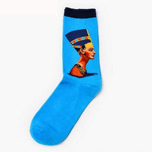 将图片加载到图库查看器，Classic Autumn Winter Retro Personality Art Van Gogh Mural World Famous Oil Painting Female Sock For Men And Women
