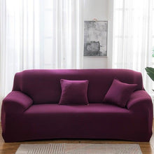 Load image into Gallery viewer, Elastic Solid Color Sofa Cover Spandex Modern All-inclusive Sofa SlipCover for living Room Stretch Couch Covers 1/2/3/4 Seater Sofa Cover Furniture Protector Couch Soft with Elastic Bottom Anti-Slip Foam Kids

