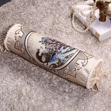 Load image into Gallery viewer, New Classical Luxury Cylindrical Cotton And Linen Pillow Roll Cushion Sofa Throw Polyester Cotton Linen Pillowcase Sofa Cushion Cover Backrest Home Chair Modern Colorful Design 15X50CM
