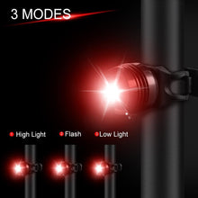 将图片加载到图库查看器，3 IN 1 Bike Bicycle Light Set USB LED Waterproof Super Bright Zoom Headlight Super Bright 3 Light Modes Bicycle Light Set Flashlight Easy Installs In Seconds Fits All Bicycles Powerful Bright Light 8000 Lumen
