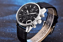 Load image into Gallery viewer, New Luxury Men Watches Chronograph Sports Watches Waterproof Casual Sport Leather Strap Quartz Men's Wrist Watch
