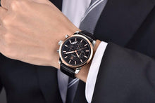 Load image into Gallery viewer, New Luxury Men Watches Chronograph Sports Watches Waterproof Casual Sport Leather Strap Quartz Men's Wrist Watch
