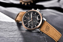 Load image into Gallery viewer, New Luxury Men Watches Chronograph Sports Watches Waterproof Casual Sport Leather Strap Quartz Men's Wrist Watch

