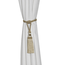 将图片加载到图库查看器，Curtain Tiebacks Tassel Curtain Clips Rope Curtain Tie Backs Holdbacks Decorative  Curtain Holder Accessories For Drape Curtain Holdbacks Braided Buckle Home Decorative Window Drapery Ball Tassels Tieback 50cm
