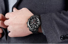 Load image into Gallery viewer, Luxury Men's Gold Business Watches Quartz Analogue Wristwatch Stainless Steel Waterproof Luminous Watch

