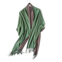 Load image into Gallery viewer, Fashion Winter Solid Soft Scarf Cashmere Lightweight Scarves Shawls Cashmere Escharpe Scarfs Lightweight Shawls Hijabs Shawls Escharpe Elegant Wrap Blanket Bandana Tassel For Lady

