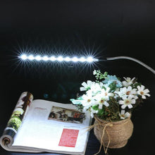 Load image into Gallery viewer, Mini USB Table Light 10 LEDS  USB Light Flexible Metal LED Table Lamp Super Bright Led Book Decorative Table Lamp Cute Study Lamps for Bedroom Décor
