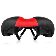 Load image into Gallery viewer, Breathable Silicone Cushion Seat PU Leather Surface Silica Filled Gel Comfortable Shockproof Bicycle Saddle Padded Professional Waterproof Road Bike Saddle For Men

