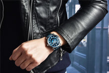 Load image into Gallery viewer, 2021 New Simple Business Quartz Men Wristwatch Luxury Casual Leather Strap Waterproof Watch
