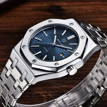 Load image into Gallery viewer, Fashion Stainless Steel Mens Quartz Analog Watch Luminous Waterproof Mens Sports Minimalist Wrist Watch
