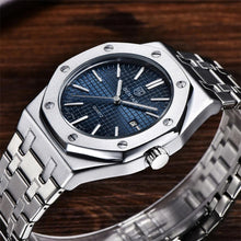 Load image into Gallery viewer, Fashion Stainless Steel Mens Quartz Analog Watch Luminous Waterproof Mens Sports Minimalist Wrist Watch
