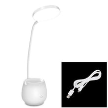 Load image into Gallery viewer, Flexible Led Table Lamps with Usb Touch Dimmable LED Stand Desk Light Reading Lamp Modern Flexible Study Lamp with Pen Holder Decorative Table Lamp Cute Study Lamps for Bedroom Décor
