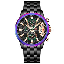 Load image into Gallery viewer, Sport Multifunctional Luxury Mens Watch Quartz Waterproof Colorful Analog Wristwatch Elegant Stainless Steel Design
