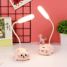 Load image into Gallery viewer, Children Desk Lamp LED Bedside Table Lamp Flexo Balance Light Gooseneck Drawing Iluminaria For Study Badroom Decor Cute Bear Cute Study Lamps for Bedroom Décor
