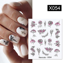 Load image into Gallery viewer, Abstract Lady Face Water Decals Fruit Flower Summer Leopard Alphabet Leaves Nail Stickers Water Black Leaf Sliders Marble Nail Art Stickers Water Transfer Nail Decals Full Wraps Gradient Acrylic Nail Kits for Women Manicure Decoration
