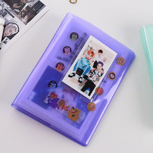 Load image into Gallery viewer, Cute Mini Holds 64 Photos Album Jelly Color Photo Album for Name Card 7s 8 25 50s Mini Photo Album Ring Binder Cover Refillable Notebook Photo Album
