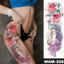 Load image into Gallery viewer, Large Tattoo Sleeve Arm Waterproof Temporary Sticker Tiger Fox For Arm Luxury Colorful Design
