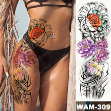 Load image into Gallery viewer, Large Tattoo Sleeve Arm Waterproof Temporary Sticker Tiger Fox For Arm Luxury Colorful Design
