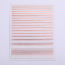 将图片加载到图库查看器，Gold Silver 3D Nail Sticker Curve Stripe Lines Nails Stickers Gradient Adhesive Striping Tape Nail Art Stickers Decal Decoration Metallic Curve Strip Line Nail Decal Self-Adhesive 3D Wave Design Decoration for Women Girls

