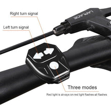 将图片加载到图库查看器，Bike Turn Signals Remote Control Bicycle Direction Indicator LED Rear Light USB Rechargeable Cycling Taillight With Horn Wireless Remote Control Bike Rear Light Back USB Rechargeable Safety Warning Cycling Light Fits On Any Road Bicycle
