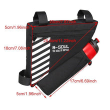 将图片加载到图库查看器，Waterproof Bicycle Bag Bike Triangle Bag For Bicycle Front Frame Bag Bike Bag Cycling Top Tube Bag Bicycle Bottle Bag Bike Storage Frame Bag Bicycle Front Tube Triangle Water Resistant Cycling Pack Strap On Pouch Bike Accessories Tool Accessible

