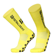 将图片加载到图库查看器，Unisex Cycling Socks Football Socks Round Silicone Suction Cup Grip Anti Slip Soccer Socks Sports Baseball Rugby Socks For Men And Women
