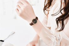 Load image into Gallery viewer, New Red Women Fashion Watch Quartz Luxury Leather Strap Analog Waterproof And Scratch Resistant Watches Excellent Gift For Women
