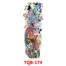 Load image into Gallery viewer, Full Arm Large Size Sleeve Temporary Sticker Dragon Tattoo Waterproof Body Art Realistic 3D Design For Mens
