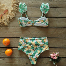 Load image into Gallery viewer, Two-Pieces Women  Push-Up Padded Bra Ruffles Bandage Bikini Set Swimsuit  Women's Bathing Suits Ruffles Flounce Bikini Sets Low Rise Two Piece Swimsuit Swimwear Bathing Suit Beachwear
