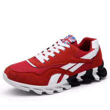 Load image into Gallery viewer, Mens Lightweight Breathable White Sneakers Casual Spring New Fashion Comfortable Walking  Slip-On Sneakers Breathable Fashion Athletic Gym Casual Tennis Sneakers Modern Design Shoes
