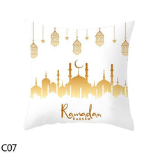 将图片加载到图库查看器，Black Gold Decor Pillow Case Ramadan Cushion Cover Pattern Decorative Cushion Pillowcase Stylish Pillow Home Decor Pillowcover
