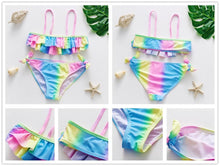 Load image into Gallery viewer, Girls Swimsuit High quality Girls swimwear Two pieces Kids Bikini Set Swimming Suit For Children Girls Swimsuit Flounce Bikini Set 2 Piece Swimwear Watermelon Ruffle Bathing Suits
